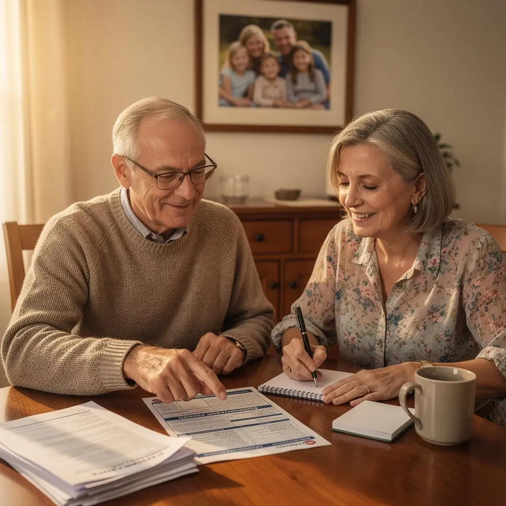 Группа людей, получающих консультацию по автострахованию.