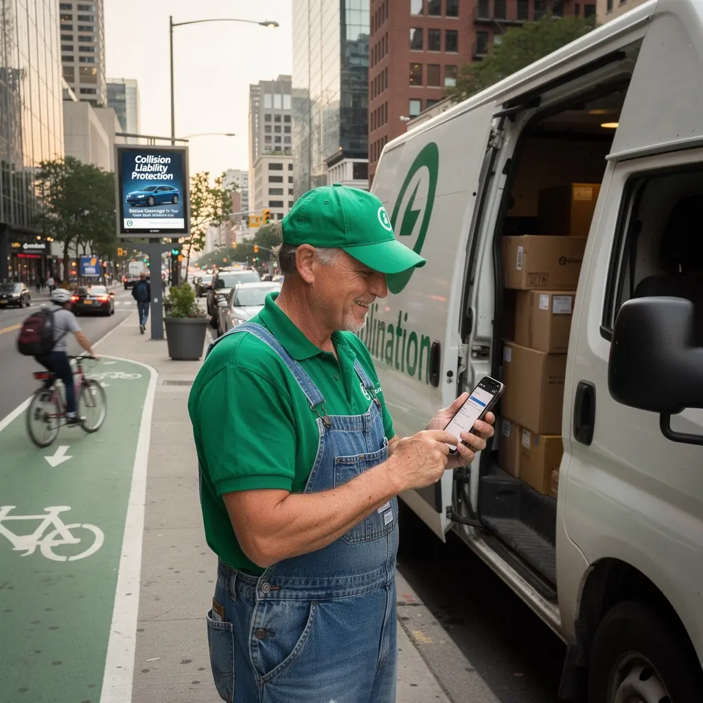 Символы защиты, представляющие страховое покрытие на дороге.
